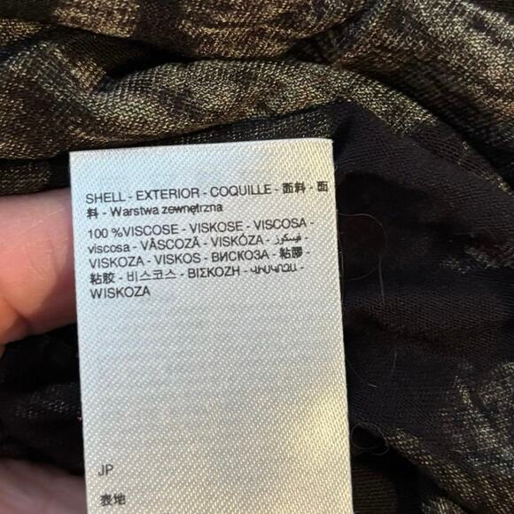 Desigual Size L Yess Midi Dress Floral Black Green Stretch - Picture 7 of 8